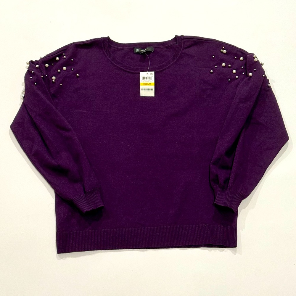 I-N-C Womens Pearl Pullover Sweater size medium